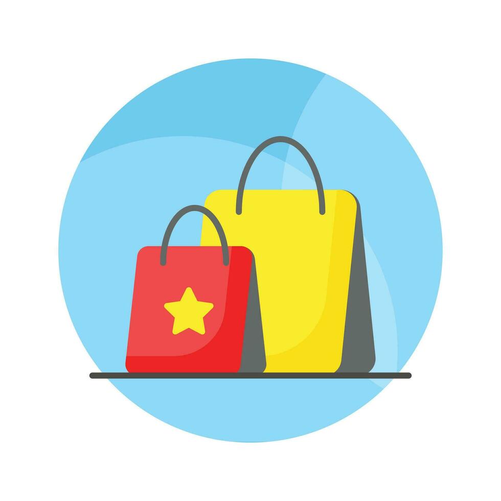 di moda design di shopping borse per siti web e app, vettore