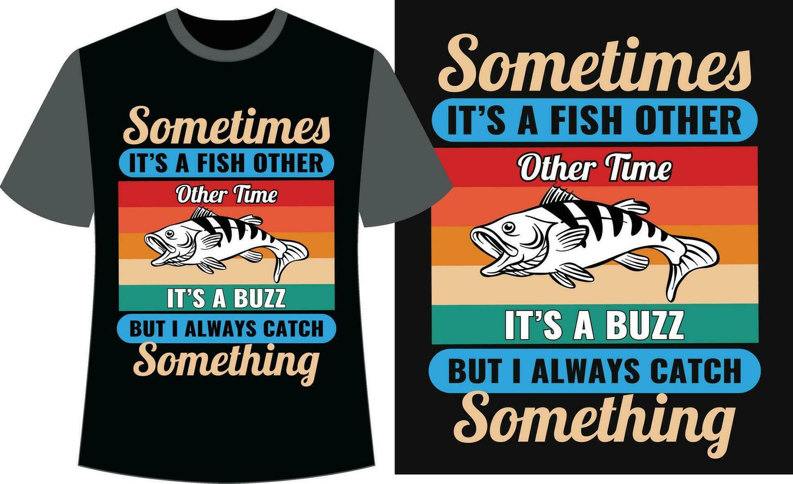 tipografia pesca maglietta design. pesca vettore design.