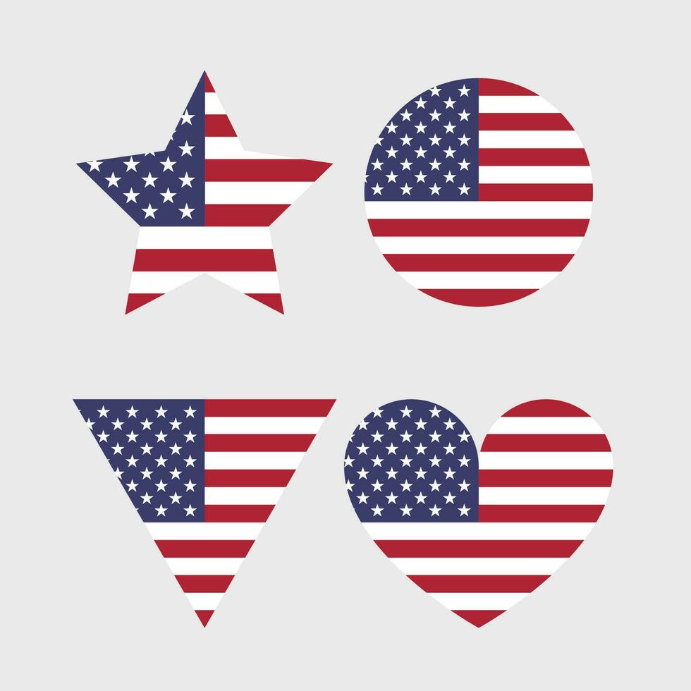 Stati Uniti d'America bandiera vettore icona. americano bandiera illustrazione.