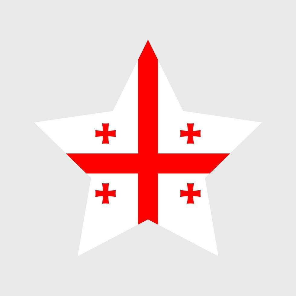 Georgia bandiera vettore icona