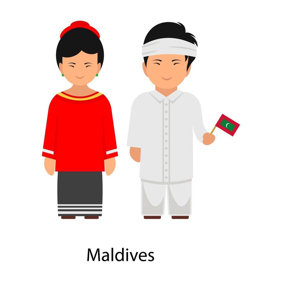 mostra di vestiti delle maldive vettore