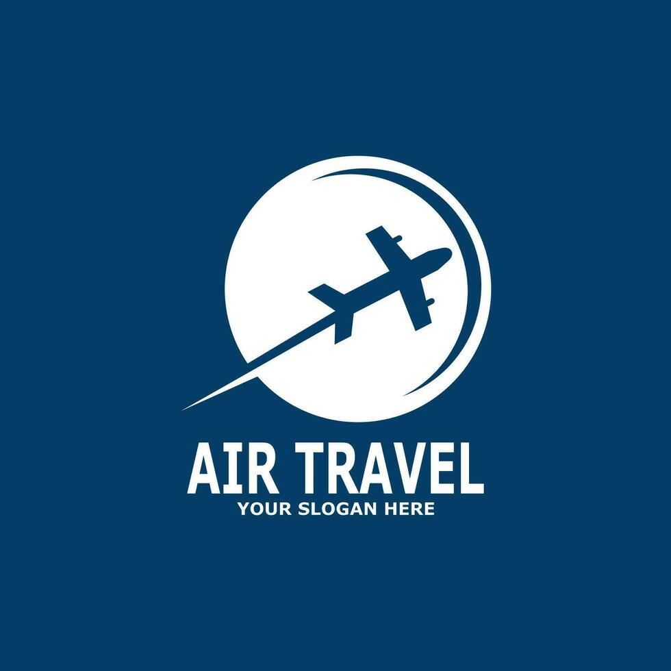 blu aria viaggio agenzia viaggio logo modello vettore