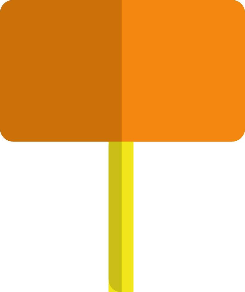 elezione vuoto voto tavola nel arancione e giallo colore. vettore