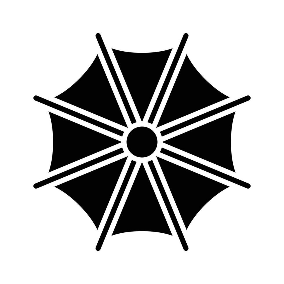un ombrello icona rappresenta protezione a partire dal pioggia o sole, moderno vettore di parasole