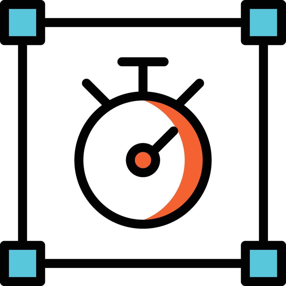 illustrazione vettoriale del cronometro su uno sfondo. simboli di qualità premium. icone vettoriali per il concetto e la progettazione grafica.