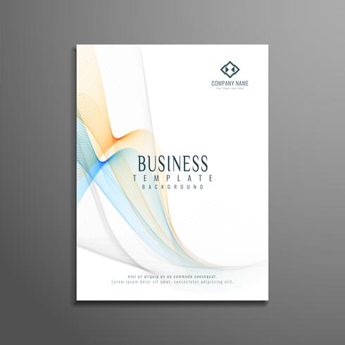 Design elegante modello volantino astratto business flyer vettore