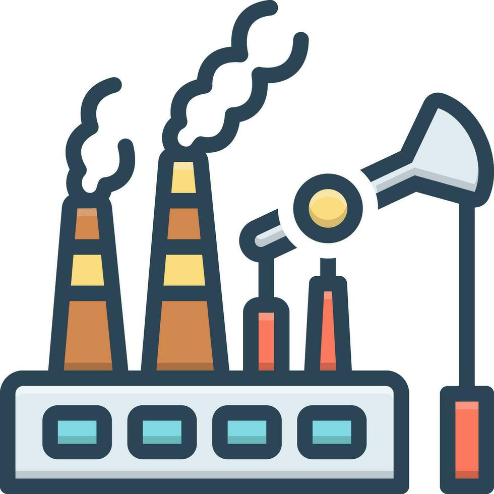 colore icona per fossile combustibili vettore