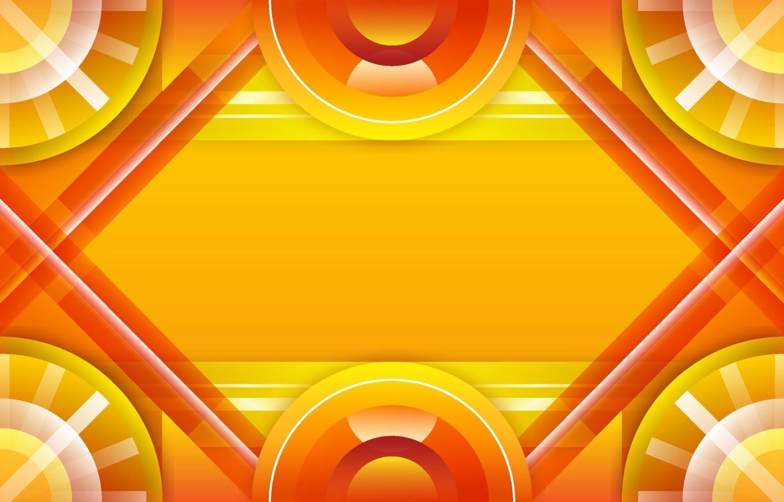 cornice gradiente ciclo cerchio creativo incandescente giallo vettore