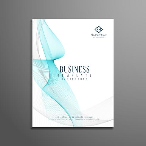 Design elegante modello volantino astratto business flyer vettore