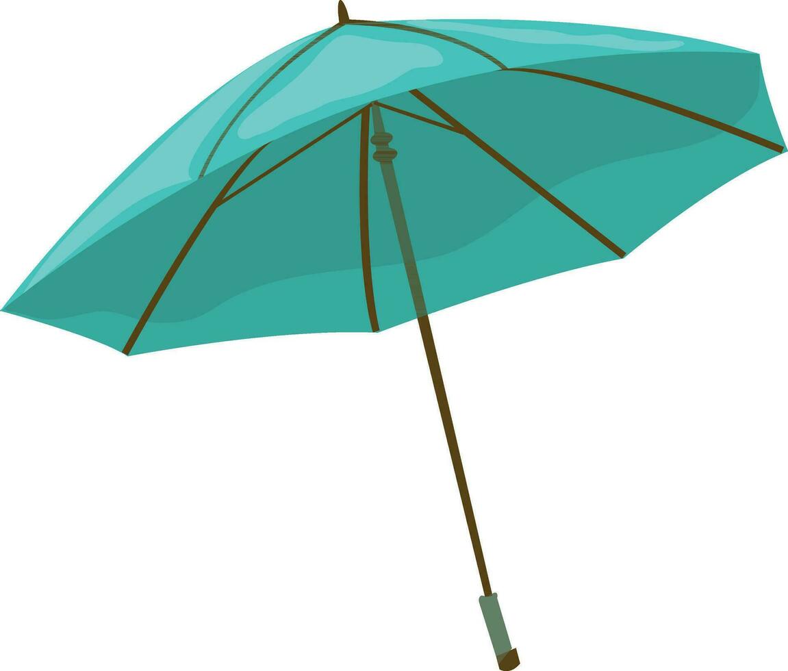 verde Aperto ombrello icona. vettore