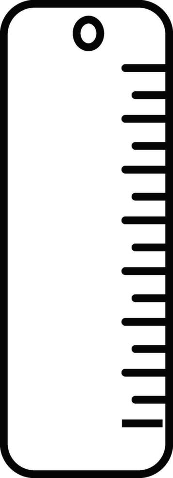 illustrazione di misurare regolare icona nel piatto stile. vettore