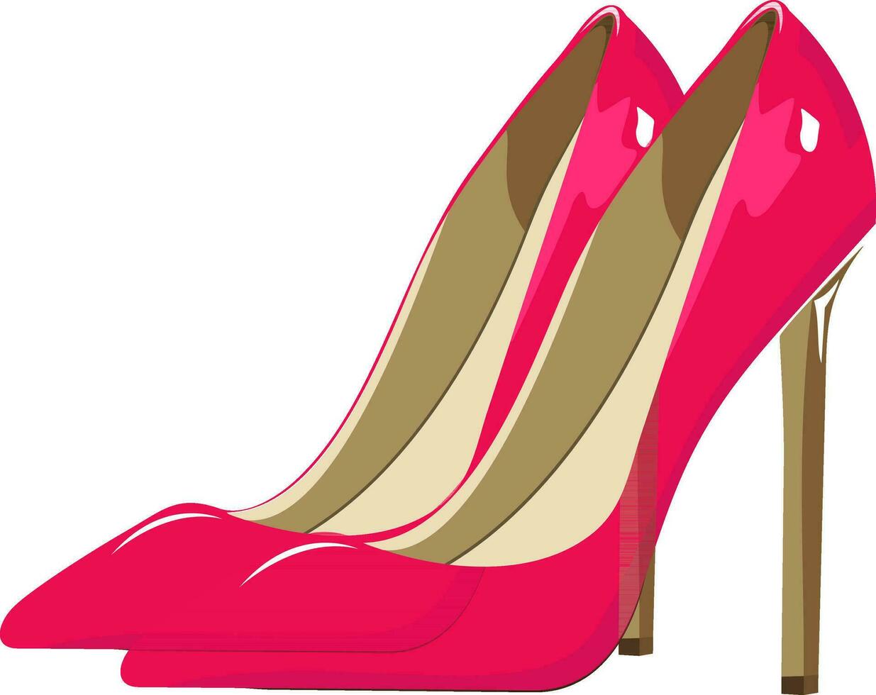 illustrazione di donna scarpe. vettore