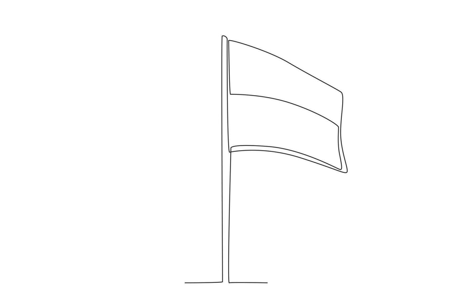 avvicinamento di il indonesiano bandiera vettore