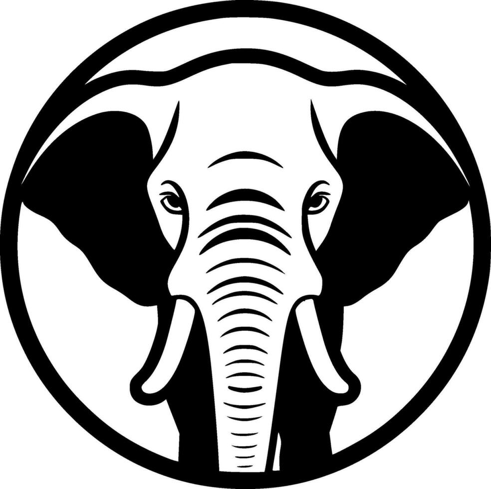 elefante - minimalista e piatto logo - vettore illustrazione