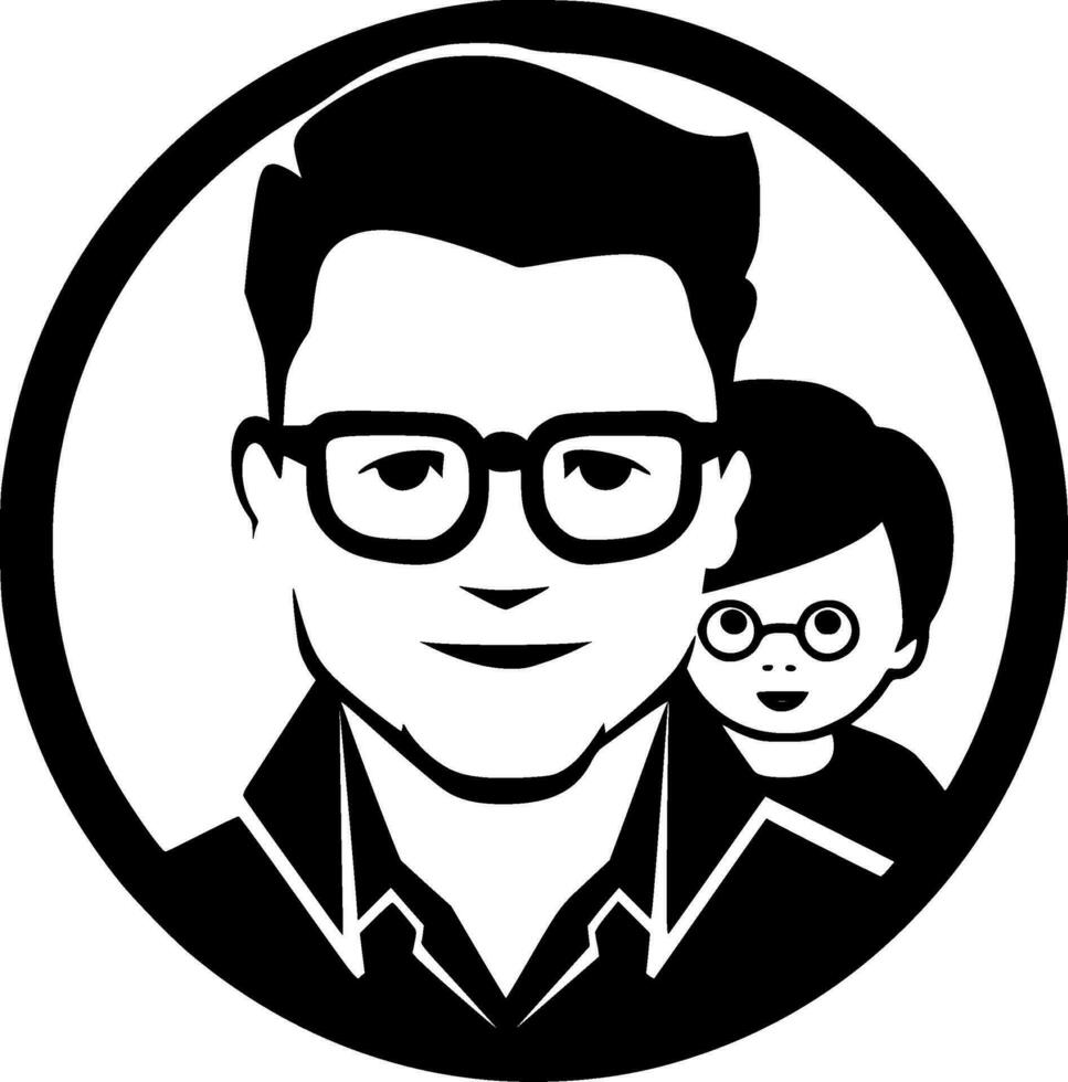 papà - alto qualità vettore logo - vettore illustrazione ideale per maglietta grafico