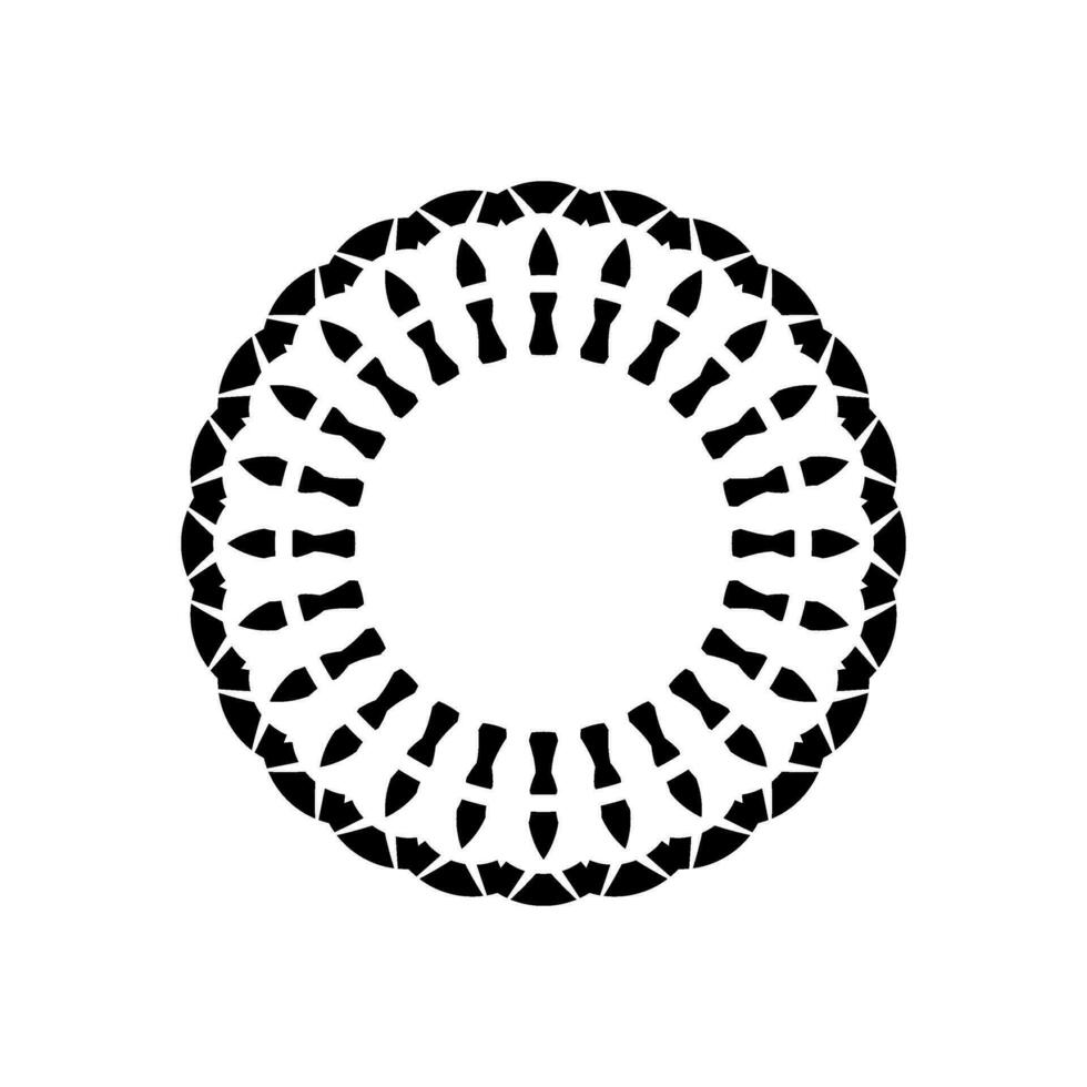 geometrico motivo modello, artistico a forma di cerchio, moderno contemporaneo mandala, minimal e monochormefor decorazione, sfondo, decorazione o grafico design elemento. vettore illustrazione