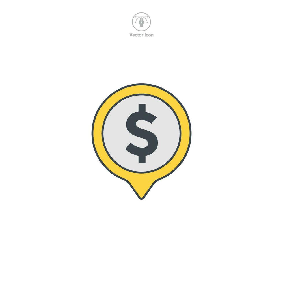 dollaro cartello icona. un' croccante e riconoscibile vettore illustrazione di un' dollaro cartello, che rappresentano i soldi, finanza, e ricchezza.
