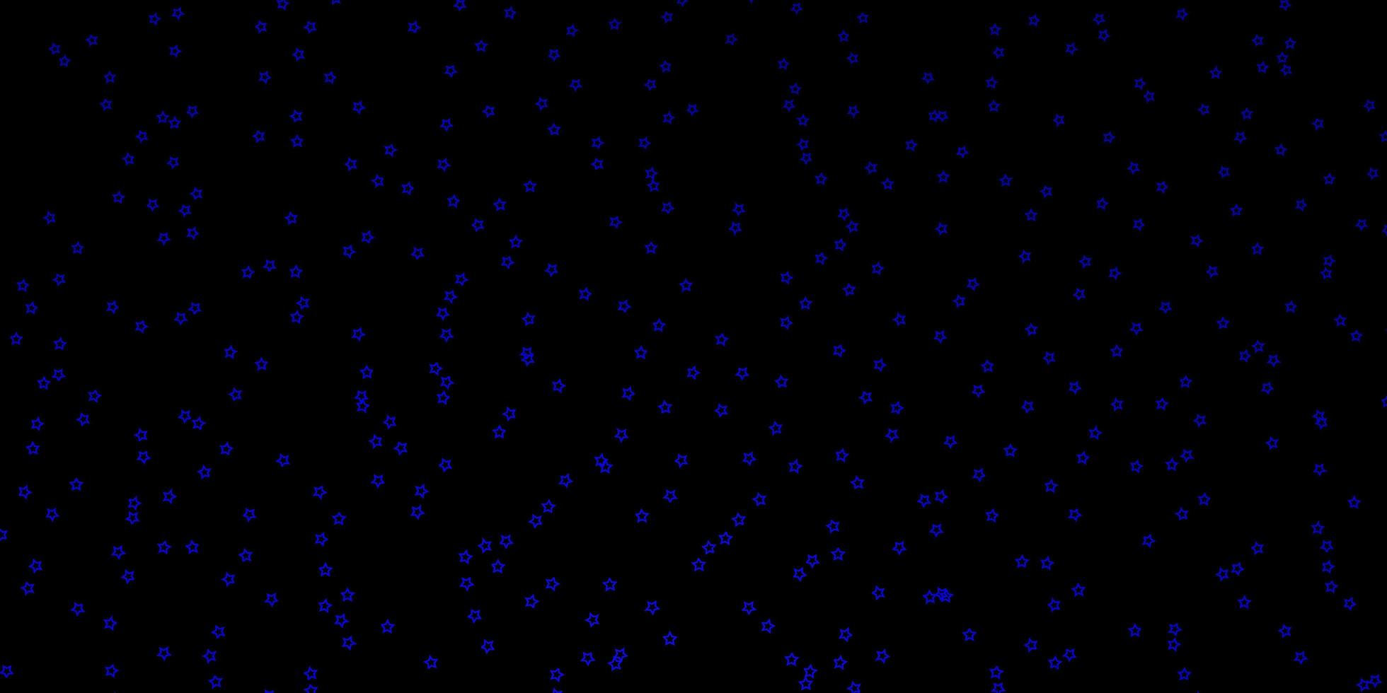 modello vettoriale blu scuro con stelle al neon illustrazione astratta geometrica moderna con motivo a stelle per pagine di destinazione di siti Web