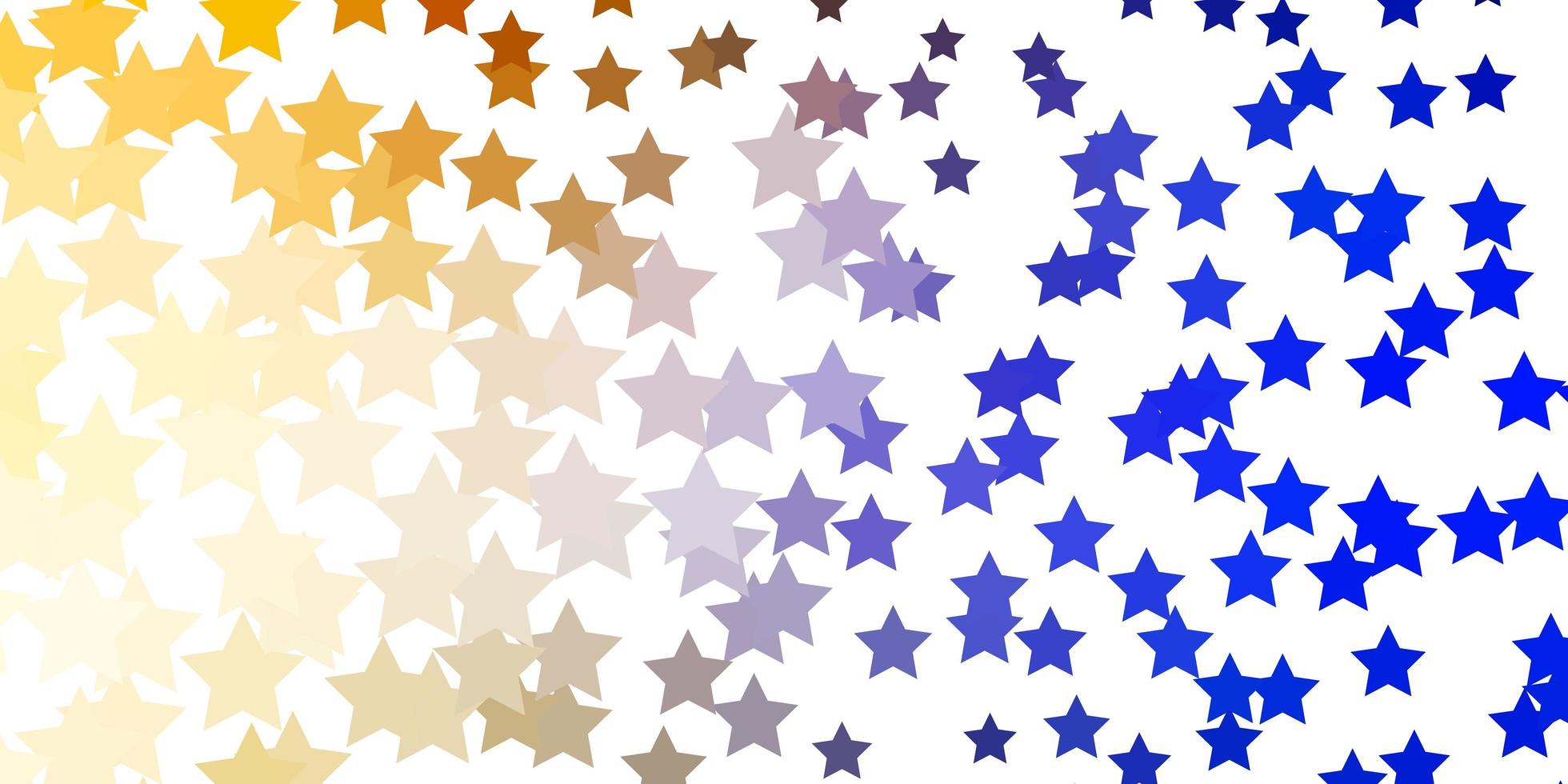 sfondo vettoriale giallo azzurro con stelle colorate illustrazione decorativa con stelle su modello astratto miglior design per il tuo banner poster pubblicitario