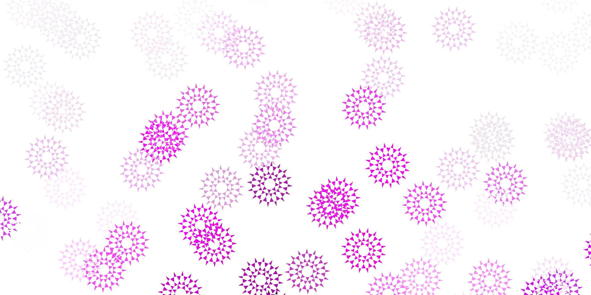 layout naturale di vettore rosa viola chiaro con fiori