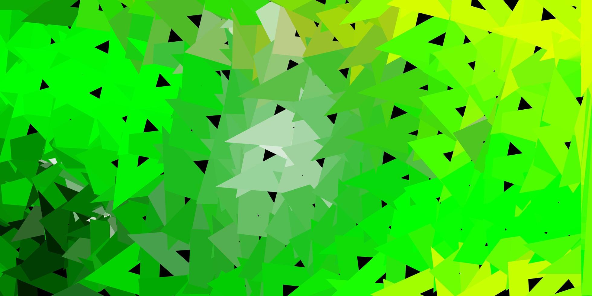 sfondo poligonale vettoriale giallo verde chiaro