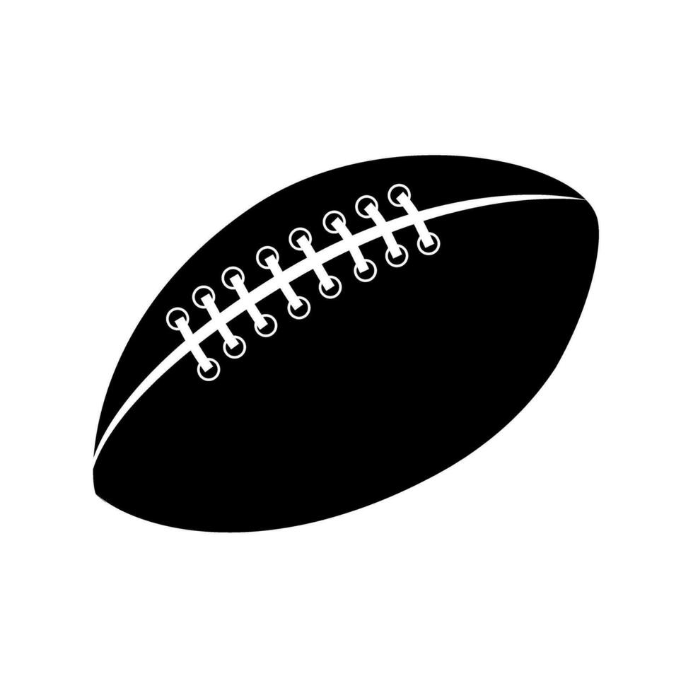 Rugby palla icona vettore impostare. americano calcio illustrazione cartello collezione. sport simbolo o logo.