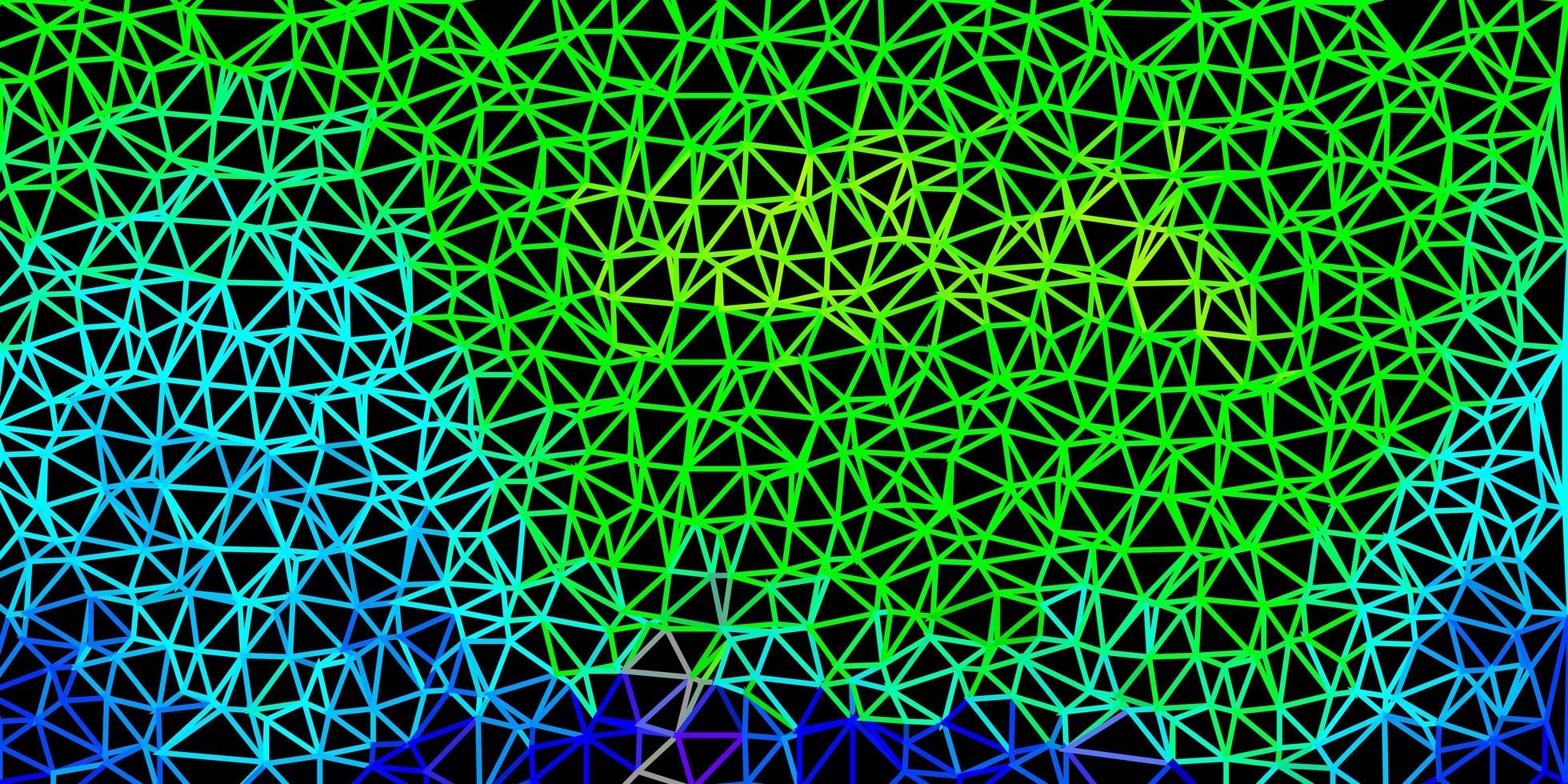 sfondo di mosaico triangolo vettoriale verde scuro