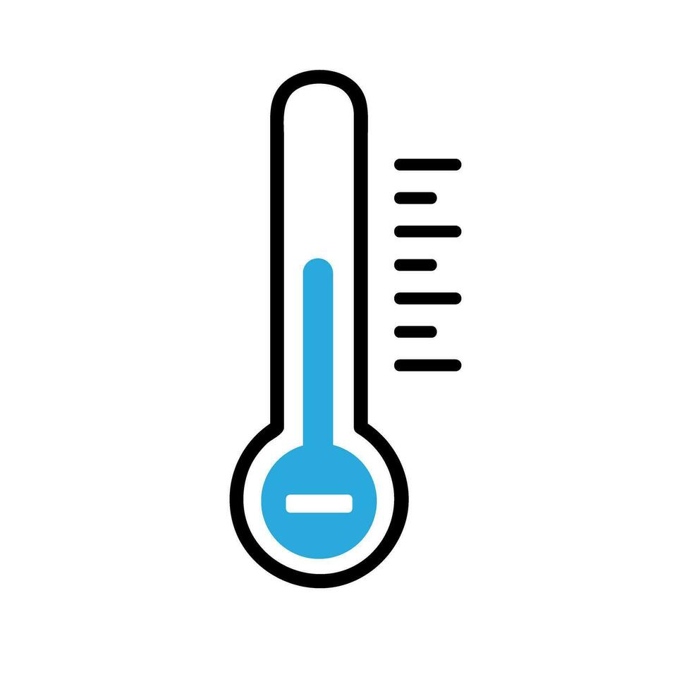 freddo icona vettore. inverno illustrazione cartello. congelamento simbolo. termometro logo. vettore