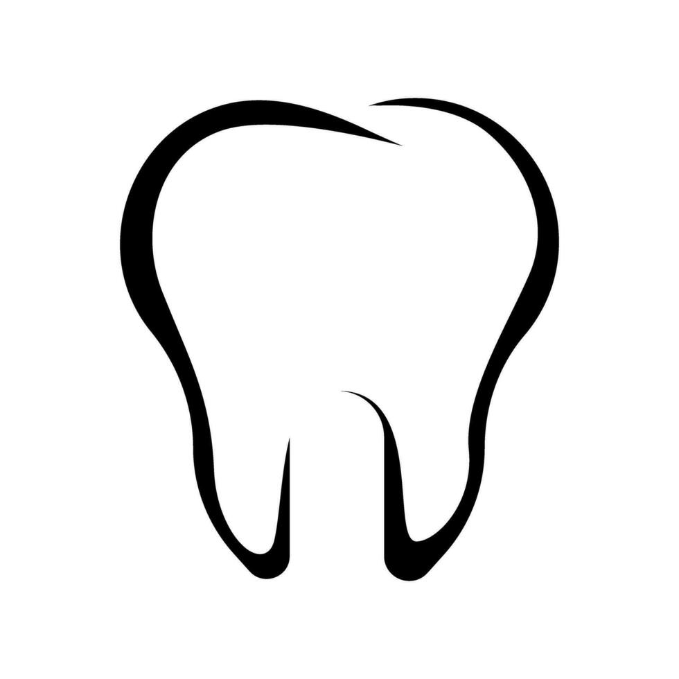 dente vettore icona. denti illustrazione cartello. dentista logo o simbolo.