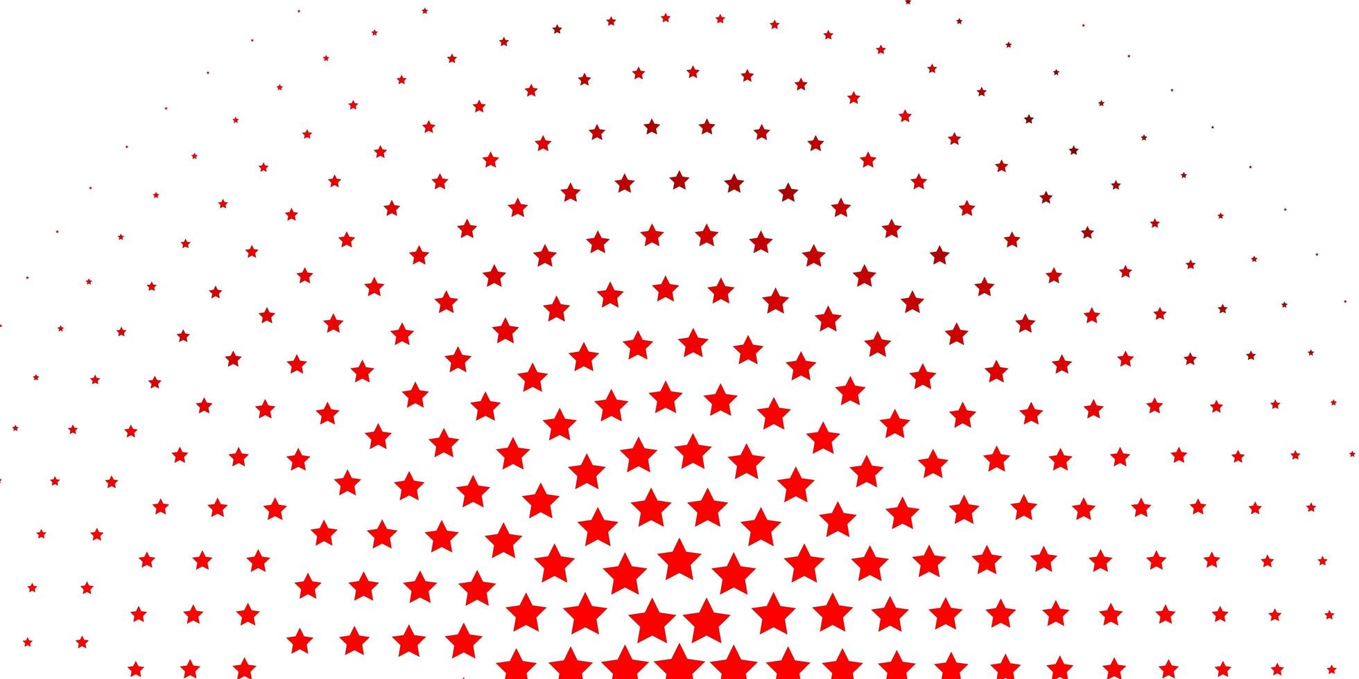 trama vettoriale giallo rosso chiaro con bellissime stelle illustrazione colorata con motivo a stelle sfumate astratte per incartare regali