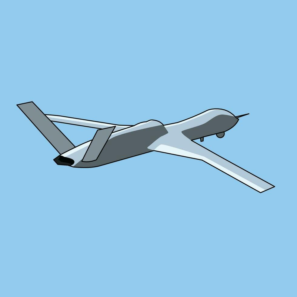 militare fuco volare piatto vettore design