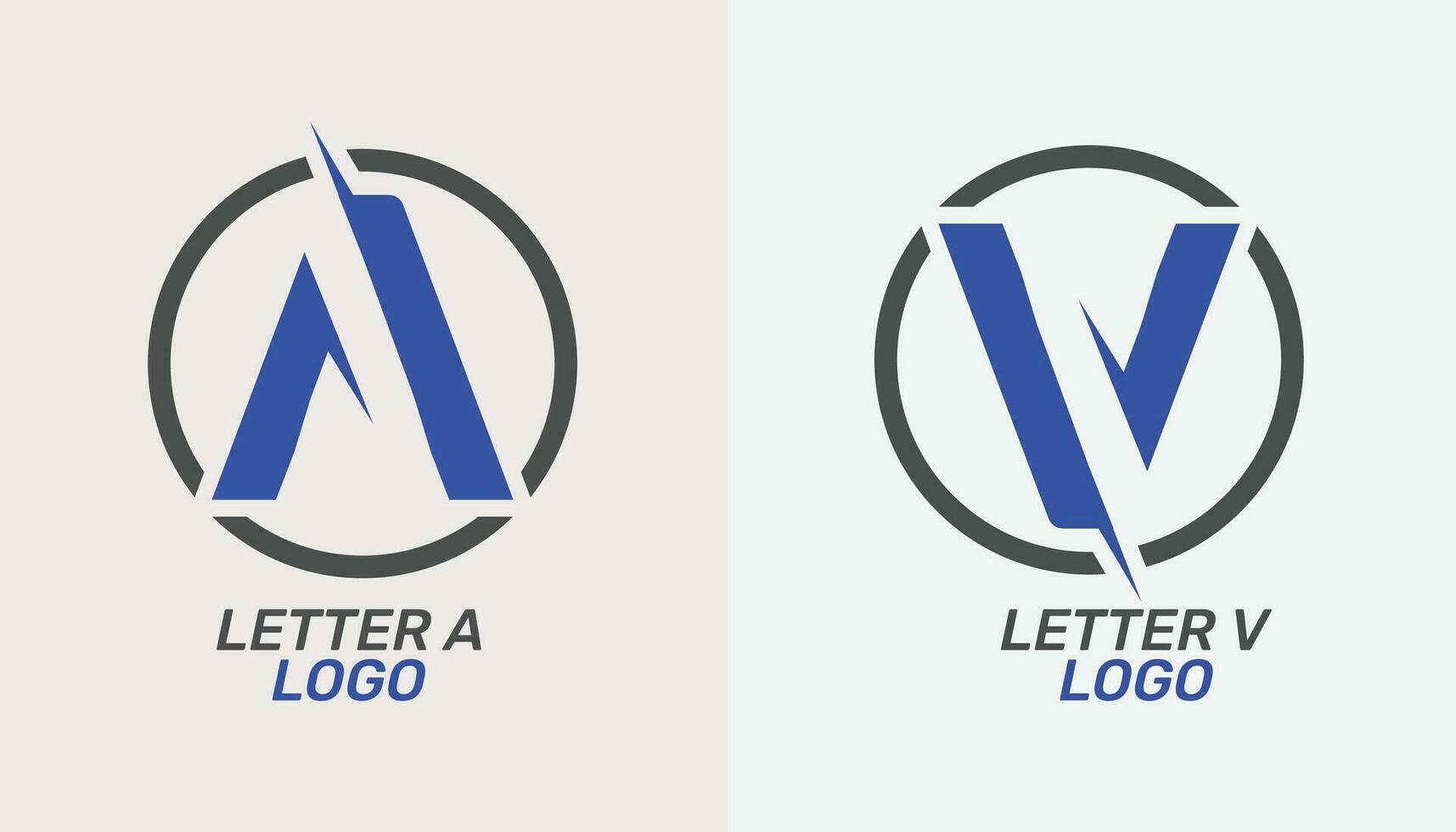 lettera un' e lettera v lettera logo votazione come marca identità vettore