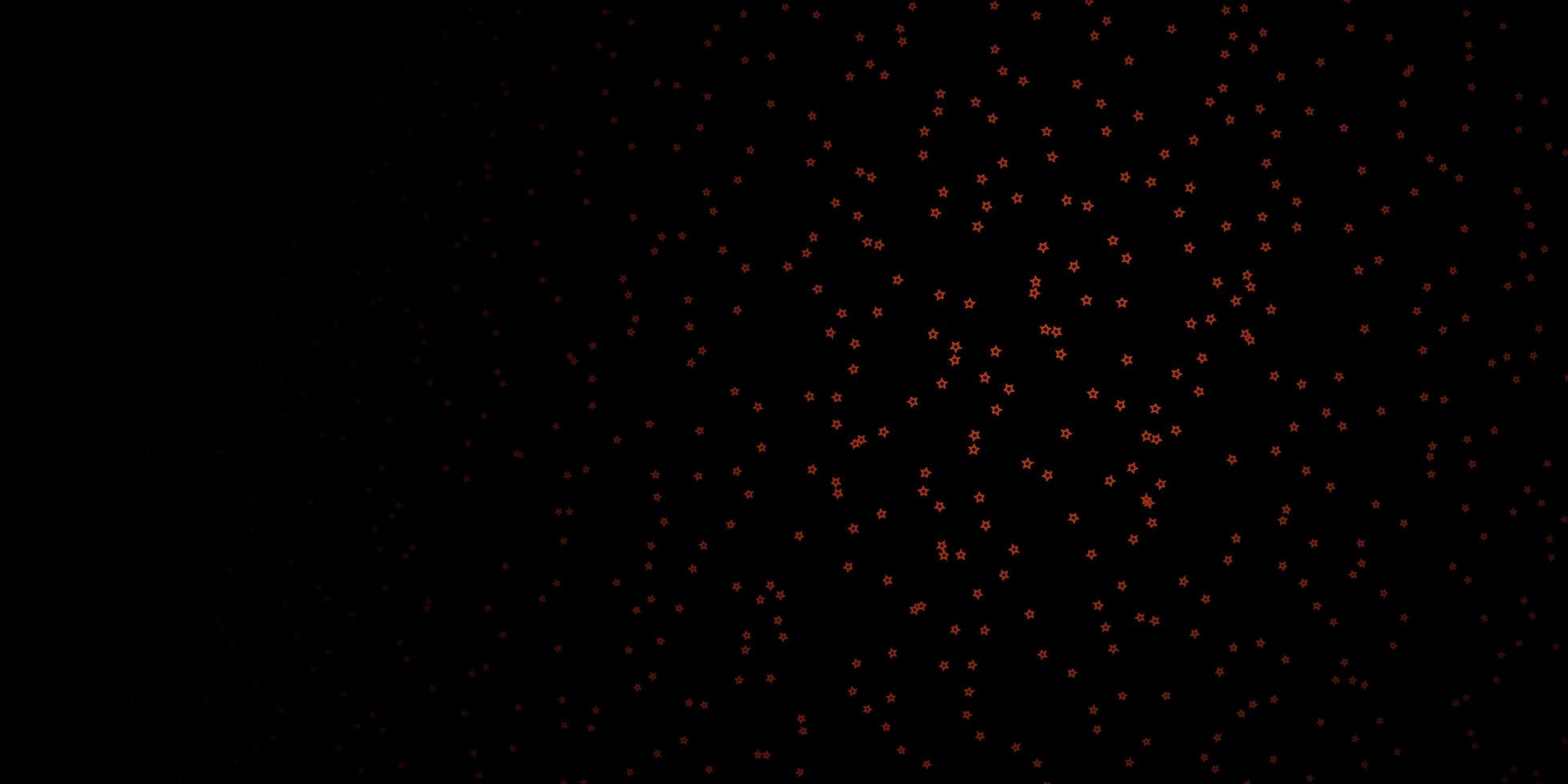 modello vettoriale arancione scuro con stelle al neon illustrazione astratta geometrica moderna con motivo a stelle per incartare regali