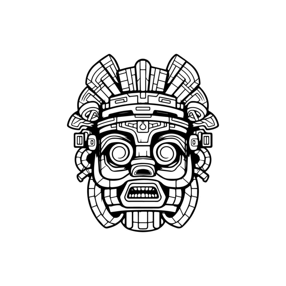 viaggio per antico volte con nostro travolgente azteco illustrazioni. queste sbalorditivo opere d'arte catturare il spirito di Questo affascinante civiltà vettore