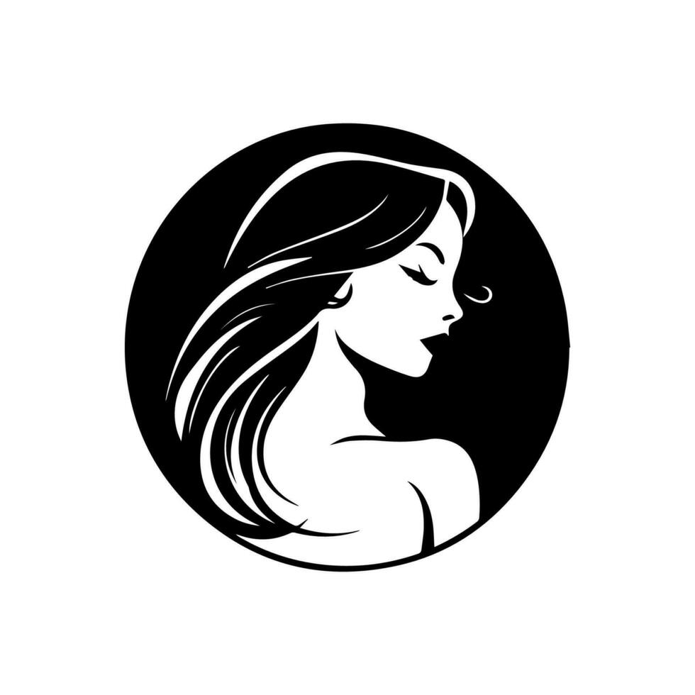 un' Bellissima, delicato e femminile logo design quello trasuda eleganza e adornare. Perfetto per un' incentrato sulle donne marca o attività commerciale vettore