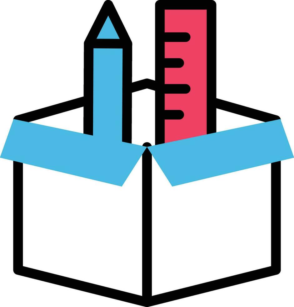 stazionario scatola vettore illustrazione su un' sfondo.premio qualità simboli.vettore icone per concetto e grafico design.