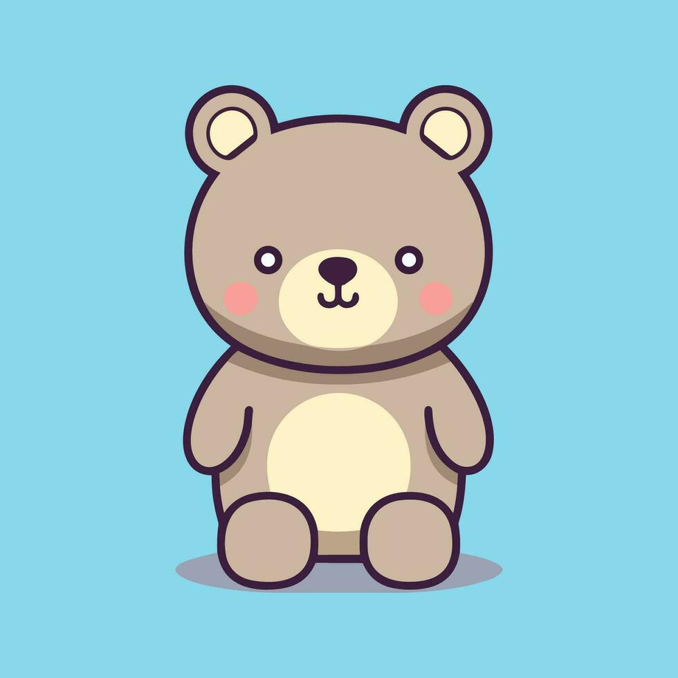 carino orso illustrazione orsacchiotto orso vettore