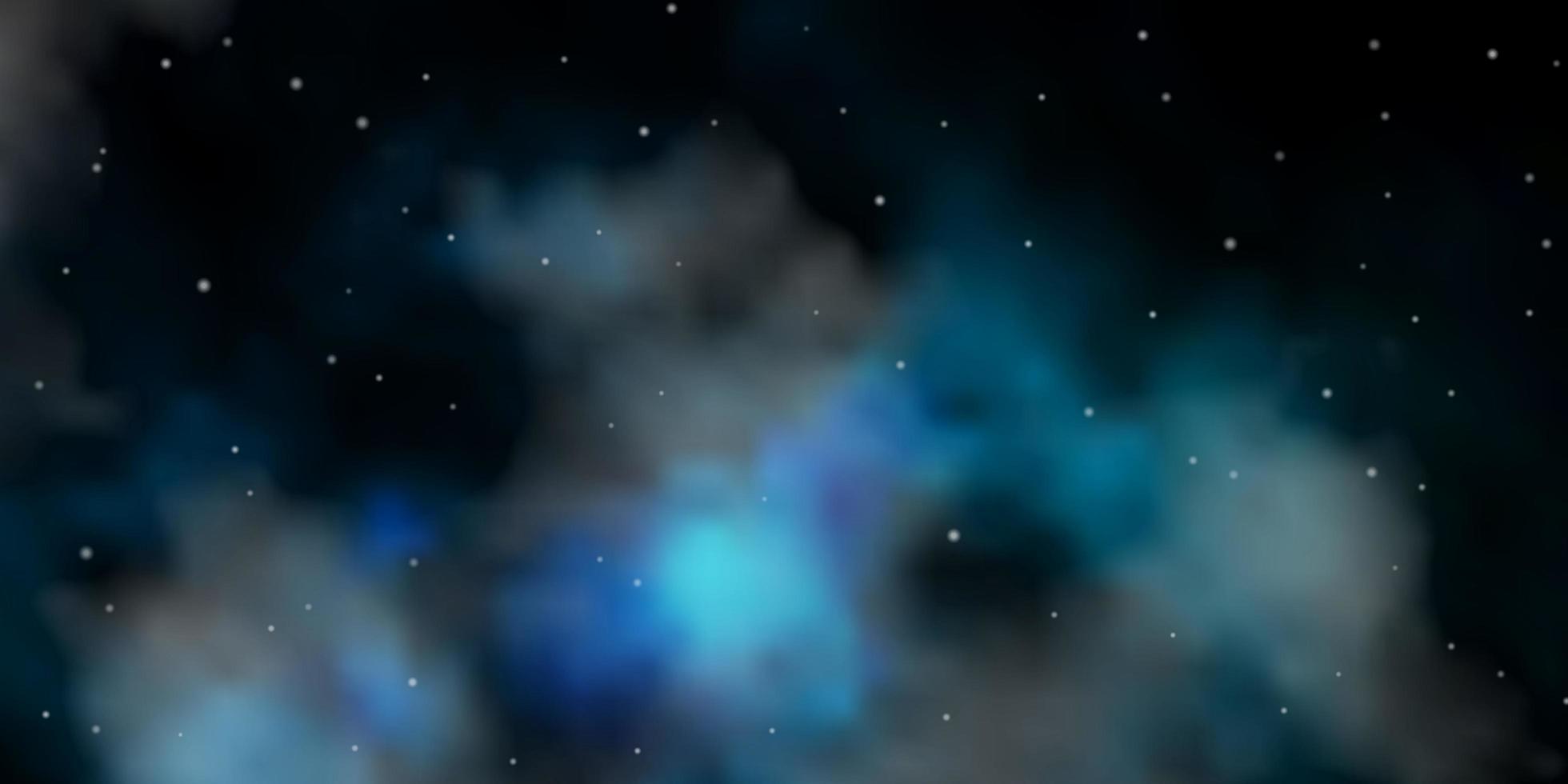 sfondo vettoriale blu scuro con stelle piccole e grandi illustrazione astratta geometrica moderna con motivo a stelle per incartare regali