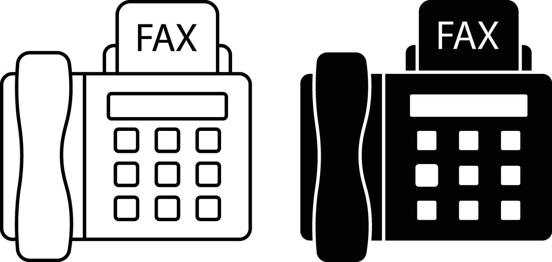 fax icona foglio, semplice di moda piatto stile linea e solido isolato vettore illustrazione su bianca sfondo. per app, logo, siti web, simbolo , ui, ux, grafico e ragnatela design. eps 10.