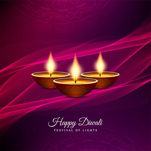 Fondo di Diwali felice decorativo astratto vettore