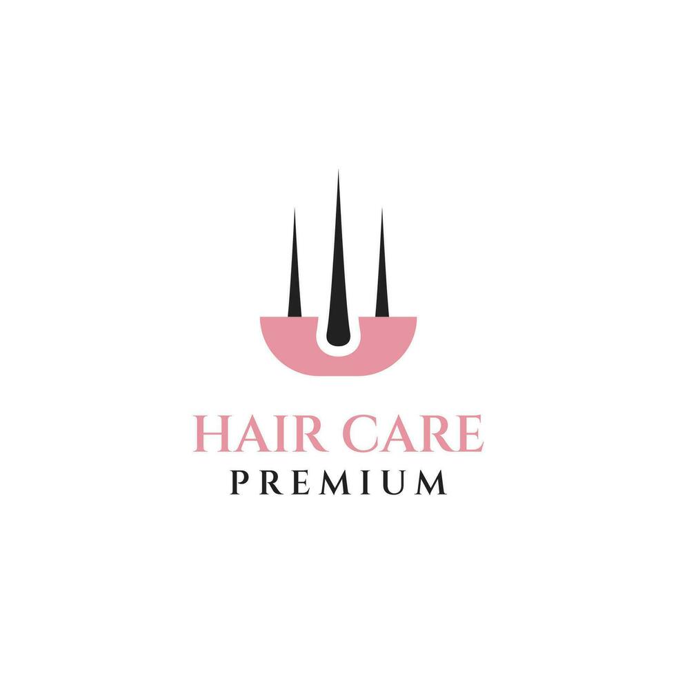 capelli cura trattamento logo design concetto vettore illustrazione simbolo icona