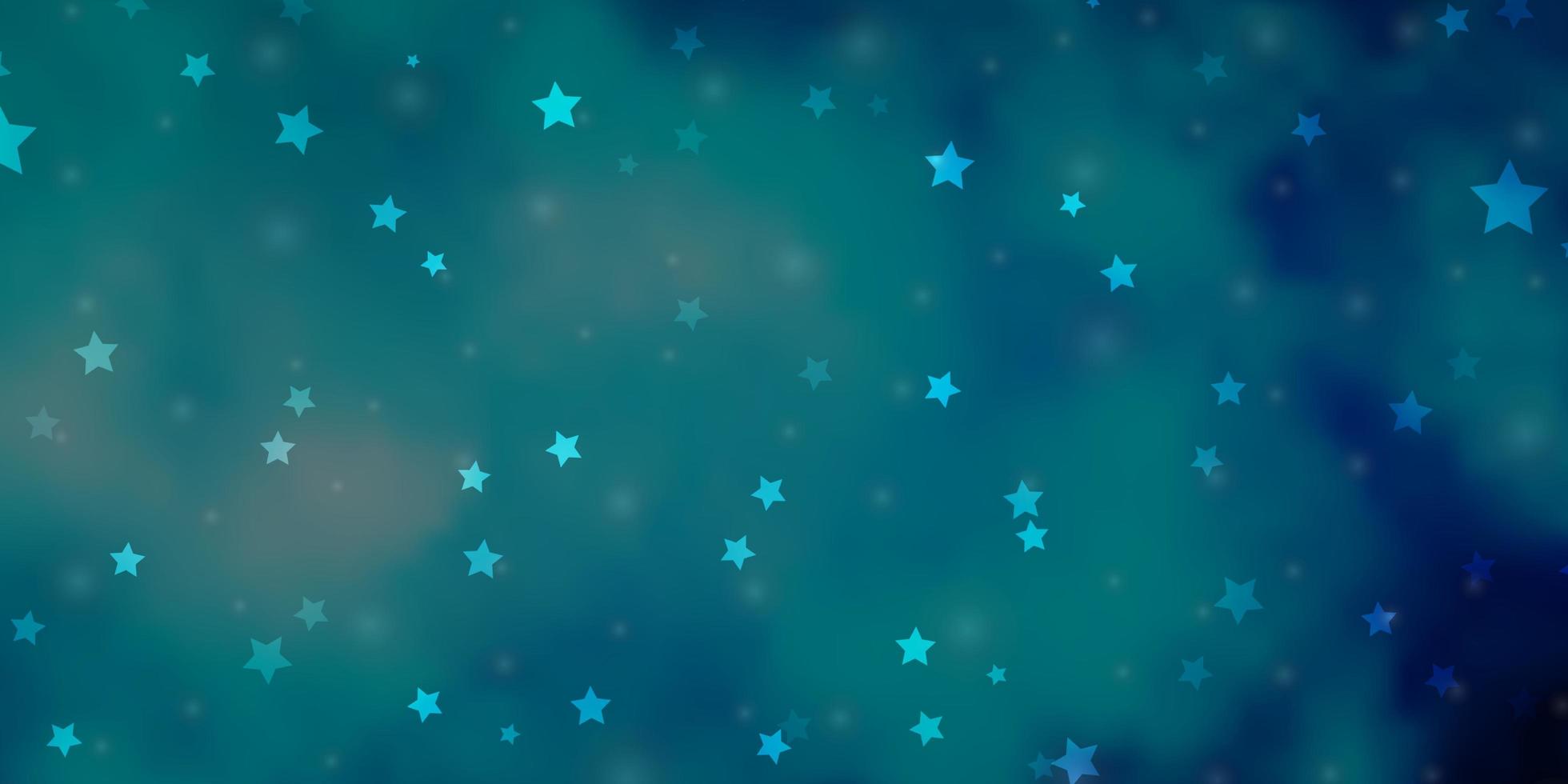 sfondo vettoriale azzurro con stelle colorate illustrazione colorata in stile astratto con motivo a stelle sfumate per libretti pubblicitari di capodanno