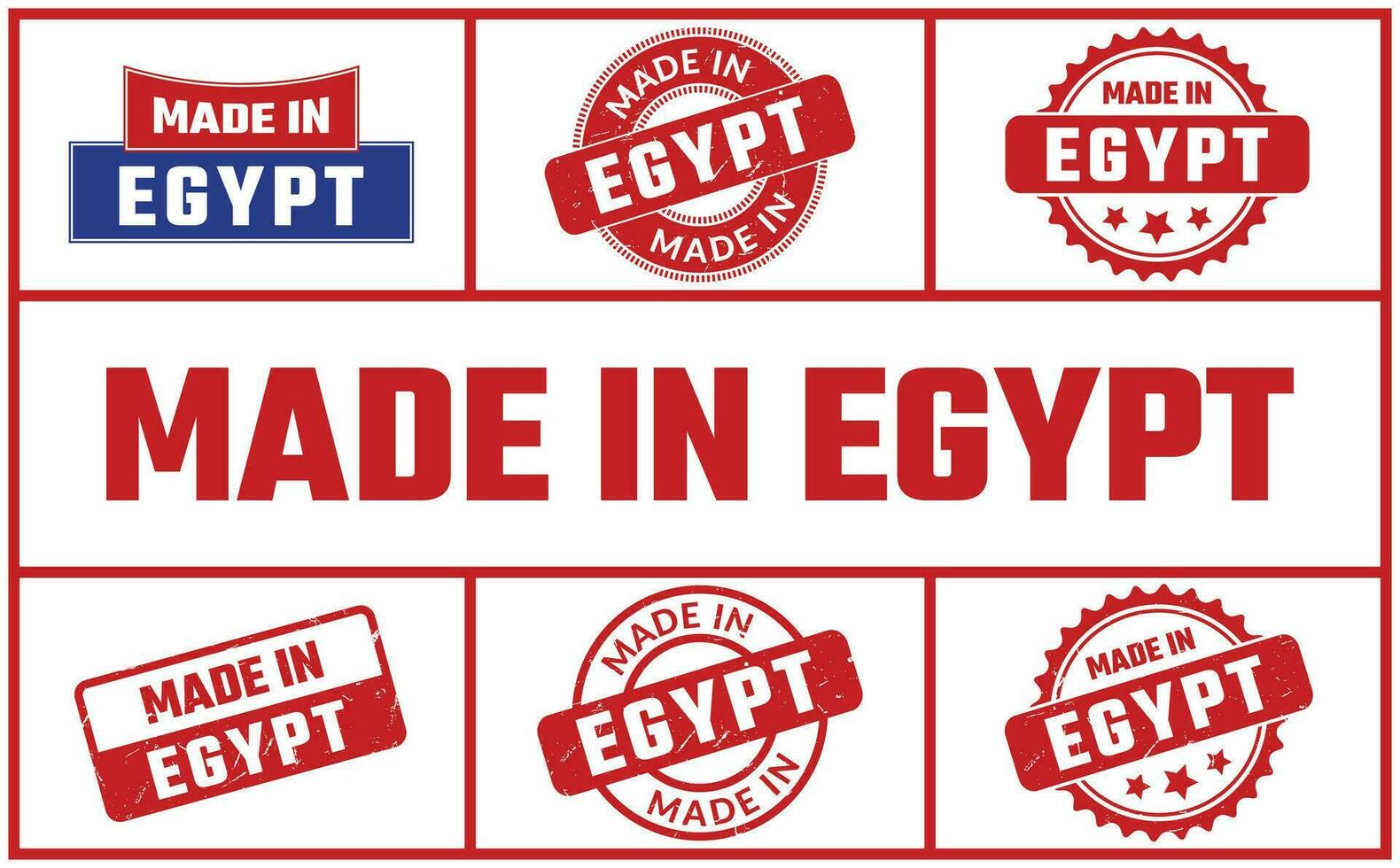fatto nel Egitto gomma da cancellare francobollo impostato vettore