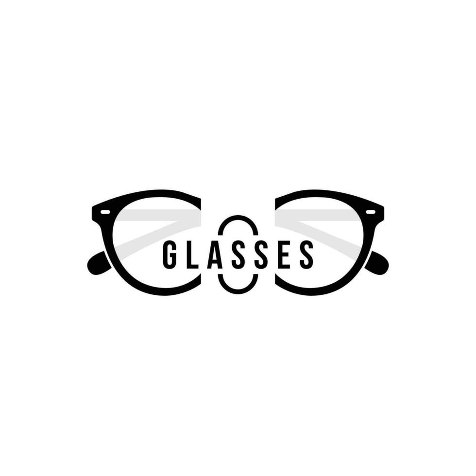 occhio ottico memorizzare bicchieri logo modello vettore