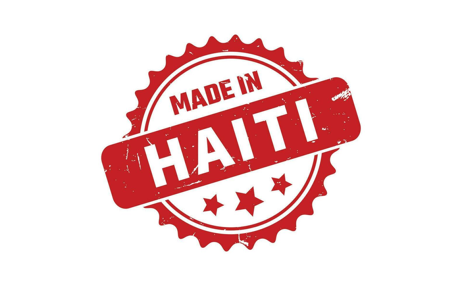 fatto nel Haiti gomma da cancellare francobollo vettore