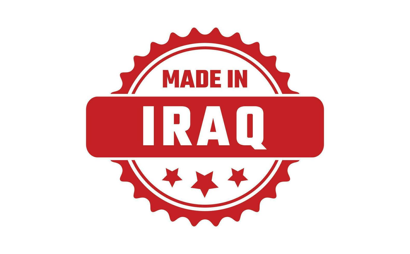 fatto nel Iraq gomma da cancellare francobollo vettore