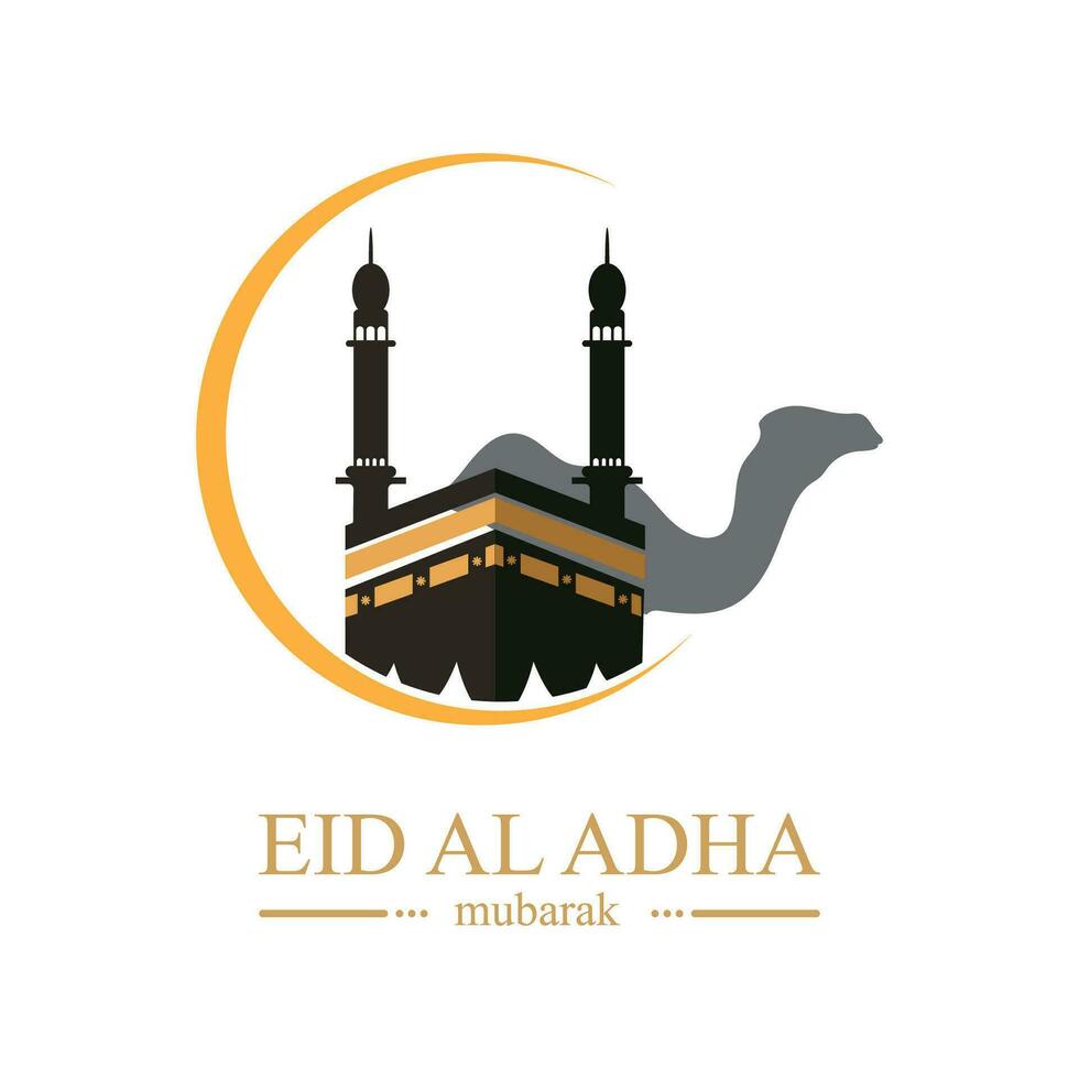 illustrazione vettore grafico di eid al adha logo design