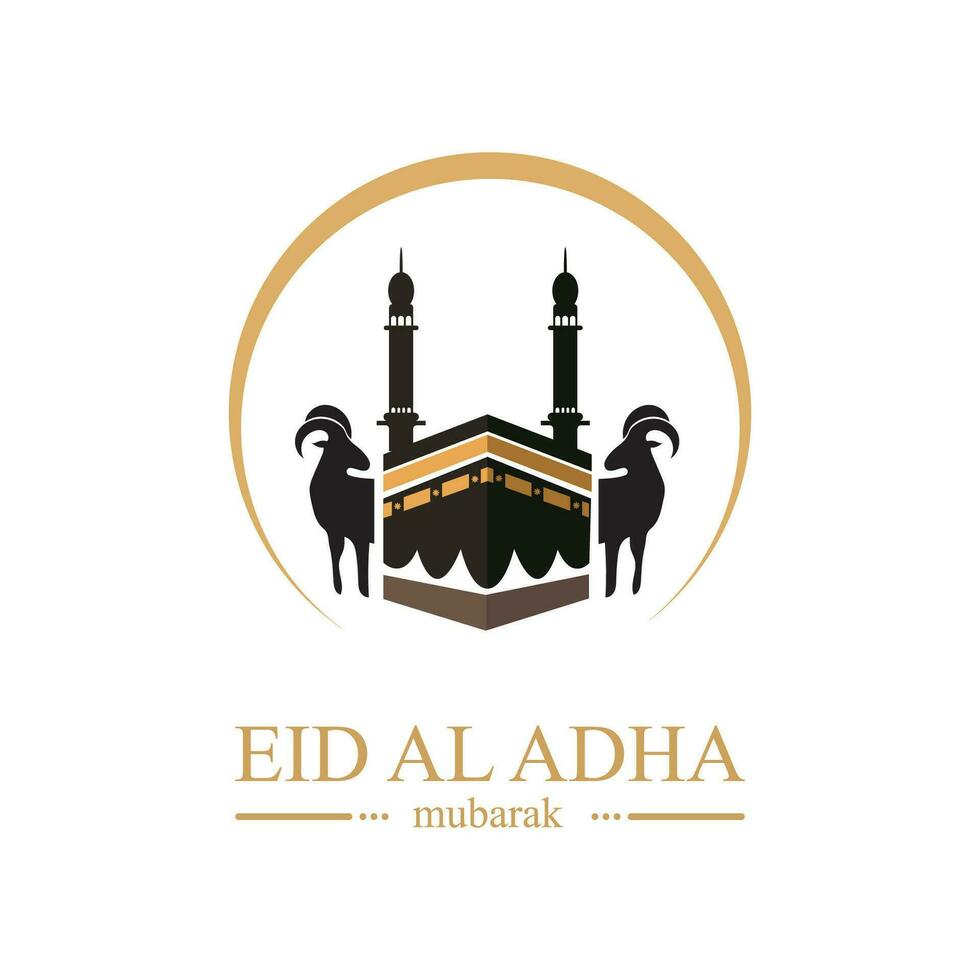 illustrazione vettore grafico di eid al adha logo design