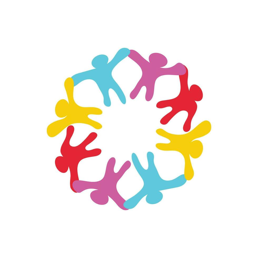 modello di logo della comunità vettore