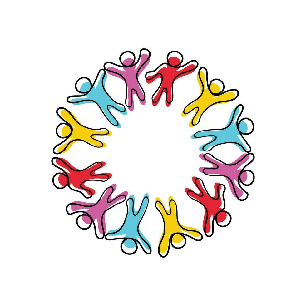 modello di logo della comunità vettore